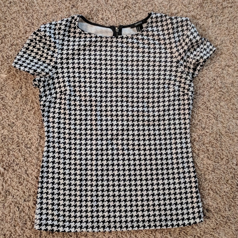 Houndstooth Top